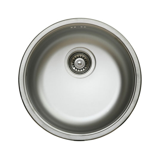 Küchenspülung aus Edelstahl mit Diam-Stahldraht. 43,5 cm