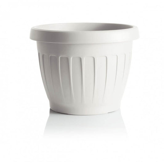 Weiße Terra-Vase