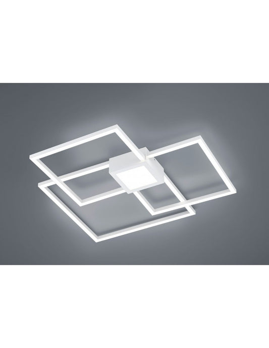Deckenlampe Hydra Design Square Weiß Led 4000k Trio Beleuchtung