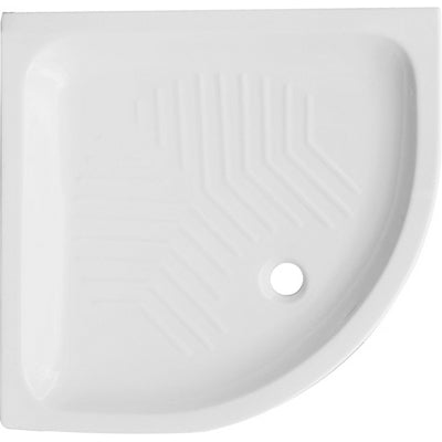 Eck-Duschwanne aus Keramik 80x80 H.11