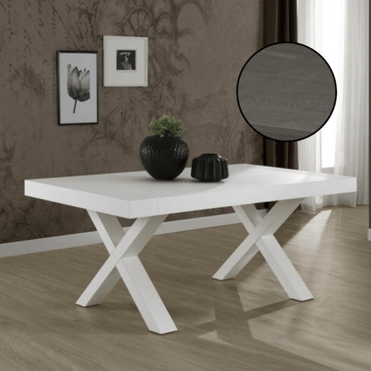 Gondar ausziehbarer Tisch 180x100 Graphiteiche