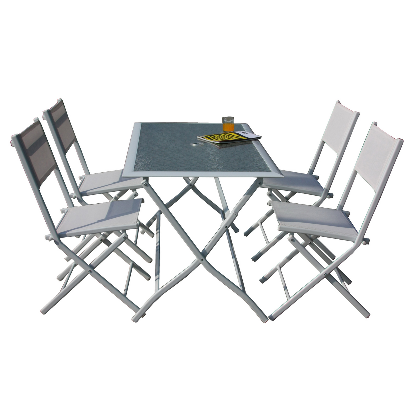 Tischset plus 4 Klappstühle ASTRO HFS-268