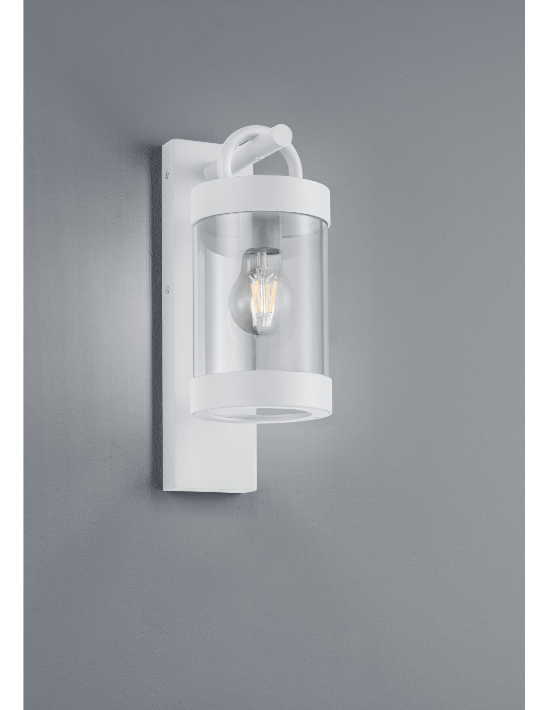 Wandleuchte Laterne Sambesi Weiß IP44 Dämmerungssensor Trio Lighting
