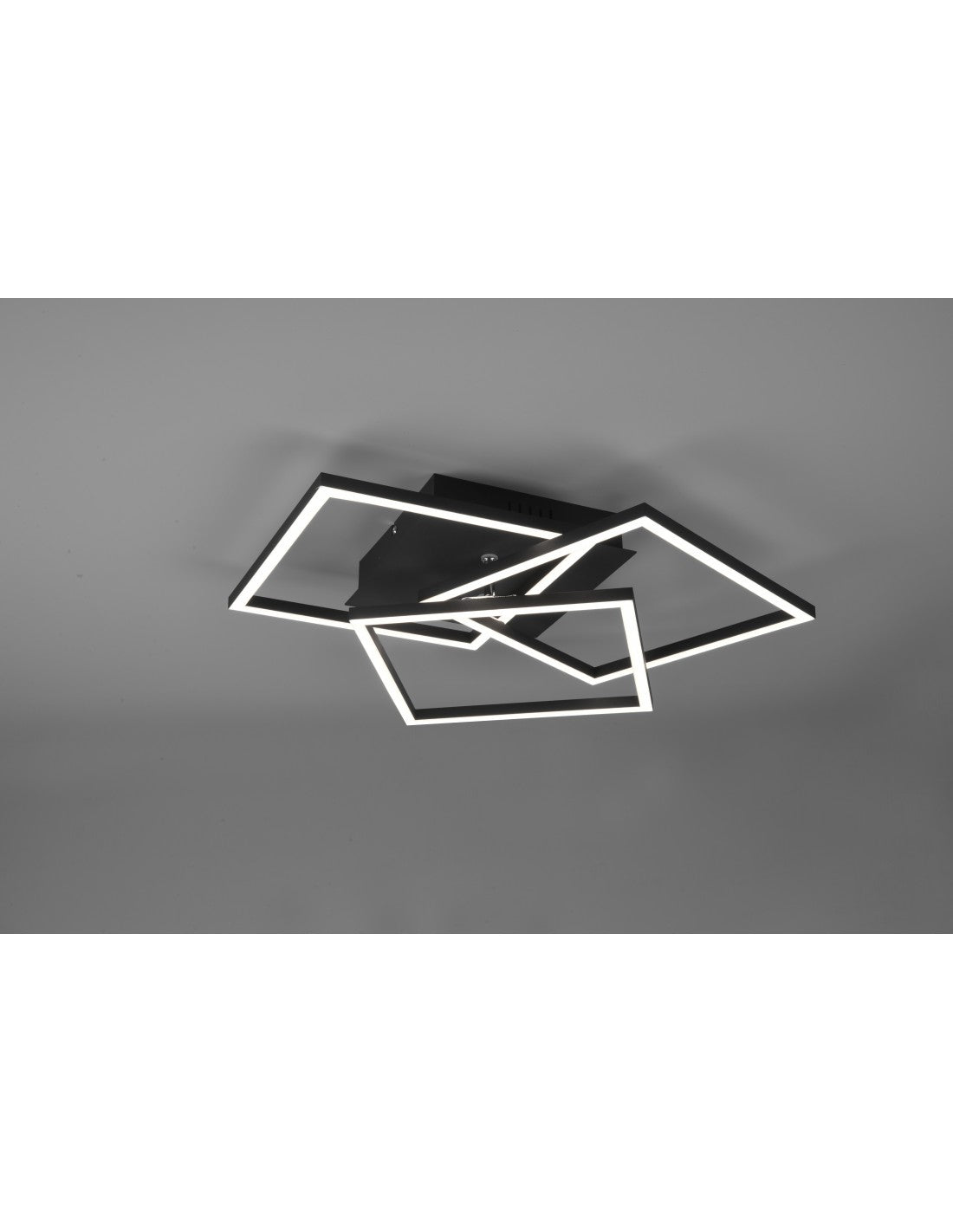 Deckenleuchte 3 quadratisch verstellbarer LED-Dimmer Mobile Black Trio Lighting
