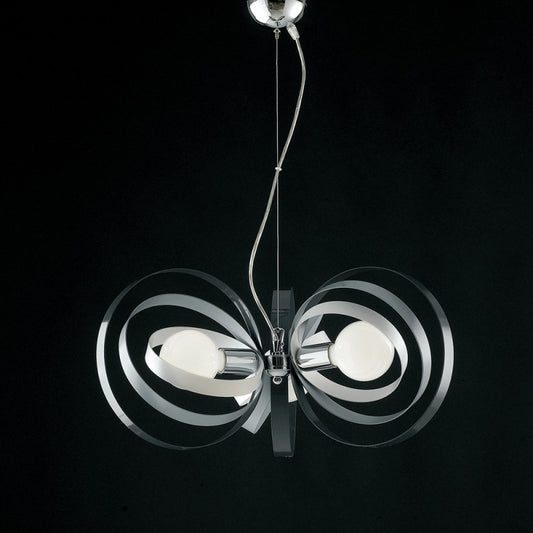 Lampenlampen Weiß Grau Grau drei Rektorierleuchten Chrom 58x h30 cm