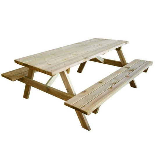 Klappbarer Picknicktisch mit Holzbänken, Garten-Campingtisch