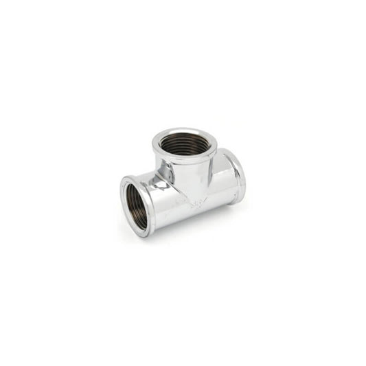 T-Stück Ff aus verchromtem Messing Ibp 1/2" - Pack Faidf
