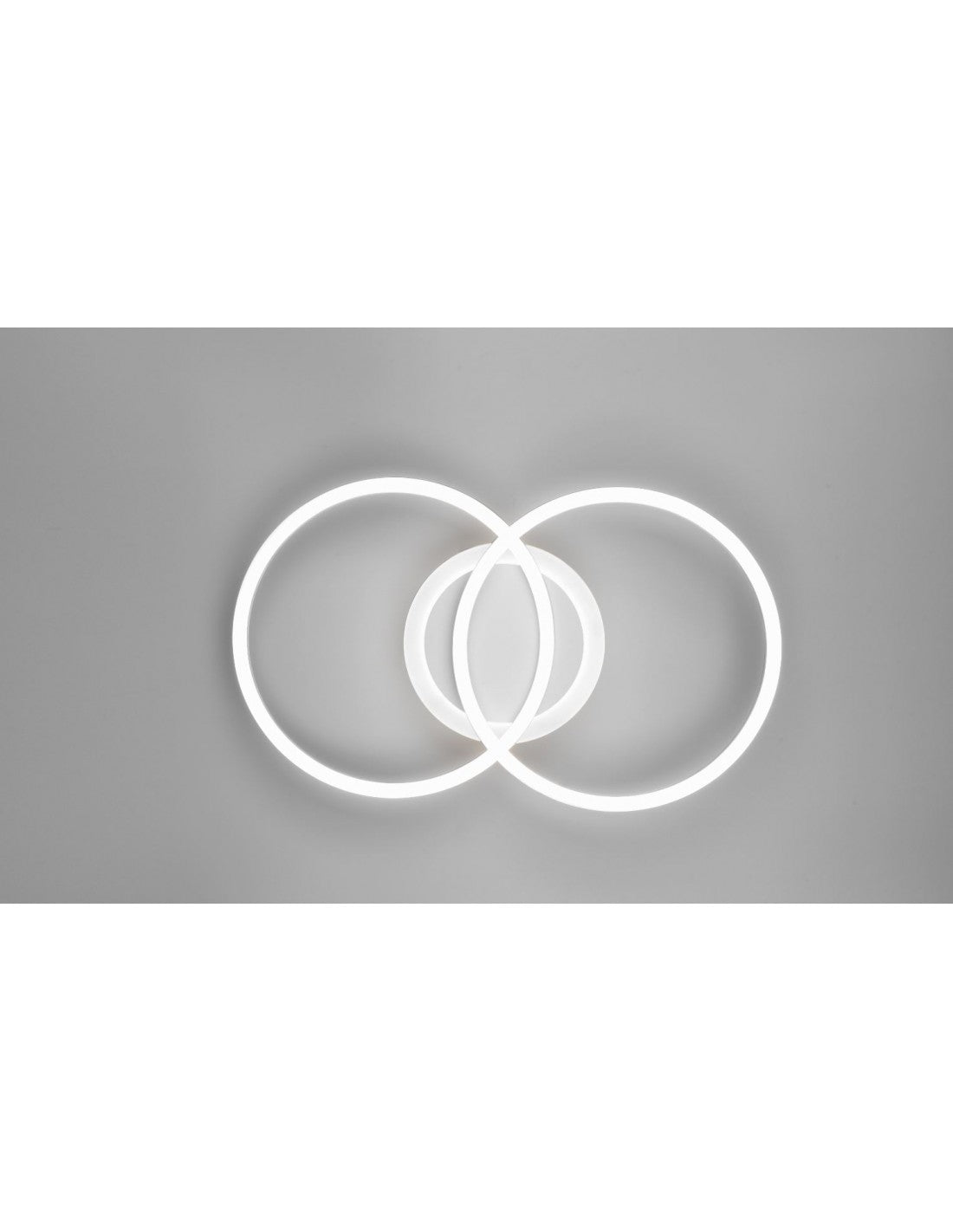 Deckenleuchte 2 Kreise LED 4000k Dimmer Venida White Trio Lighting
