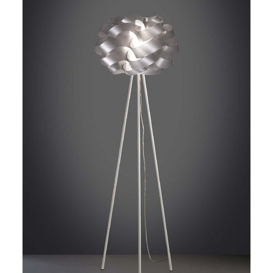 CLOUD Silberne Stativ-Stehleuchte Durchmesser 50x H 160 cm