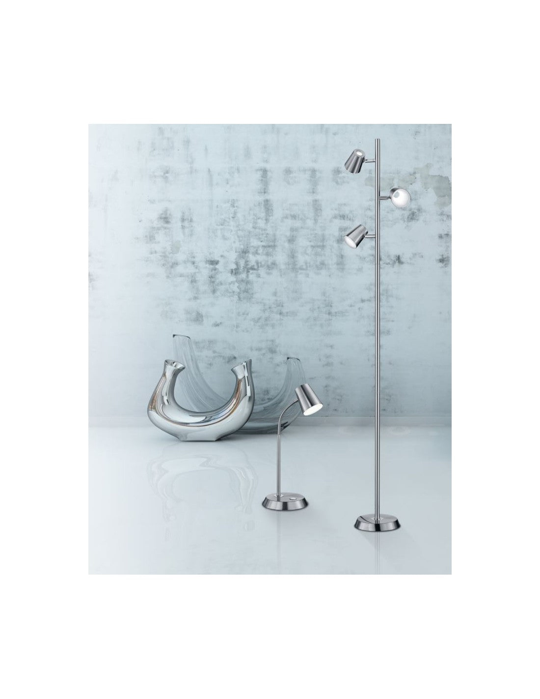 Flexible LED-Schreibtischlampe Narcos Nickel Trio Lighting