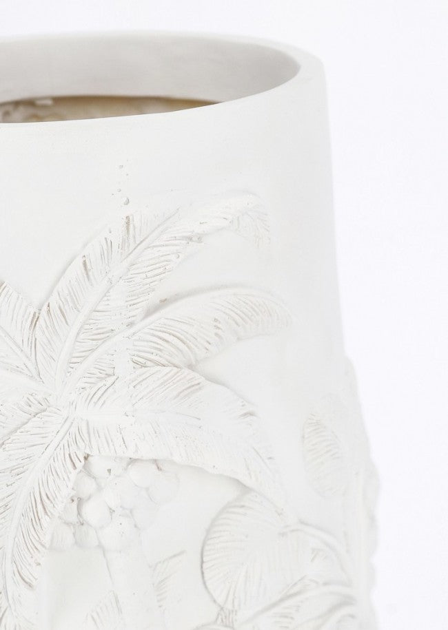 P. Bangli Weiße Vase H82,5 -