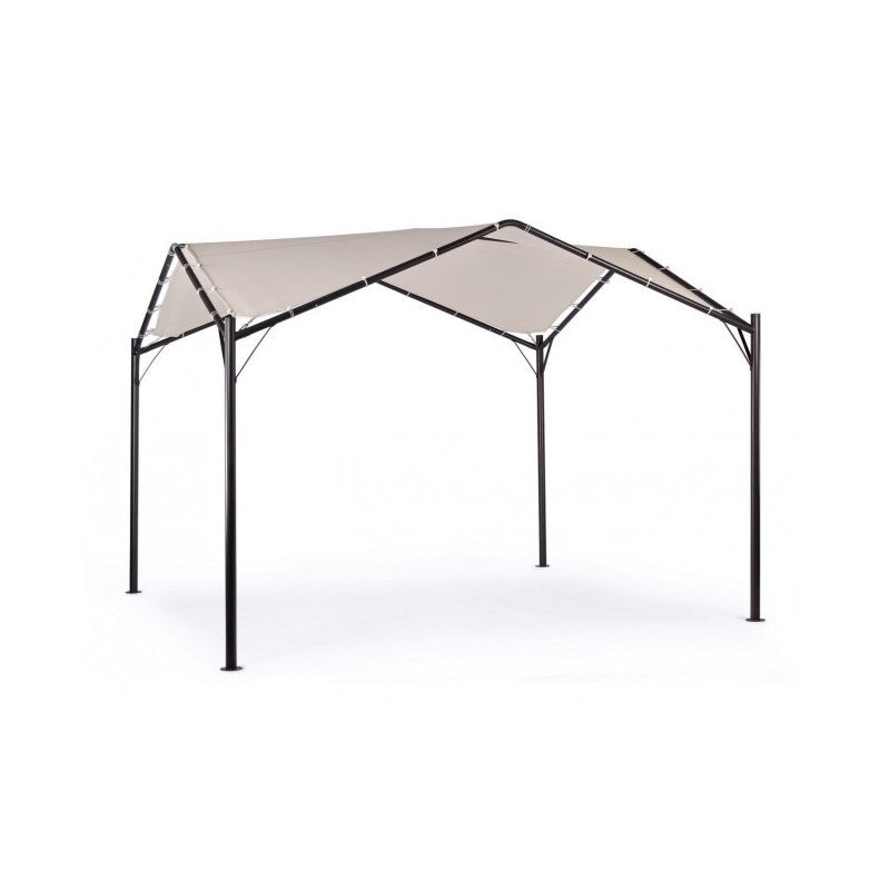 Kuppel-Gartenpavillon anthrazitgrau 3,5x3,5xh 260 cm