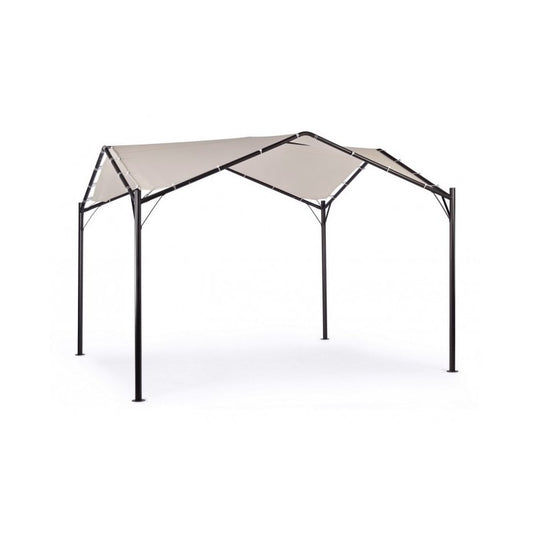 Kuppel-Gartenpavillon anthrazitgrau 3,5x3,5xh 260 cm