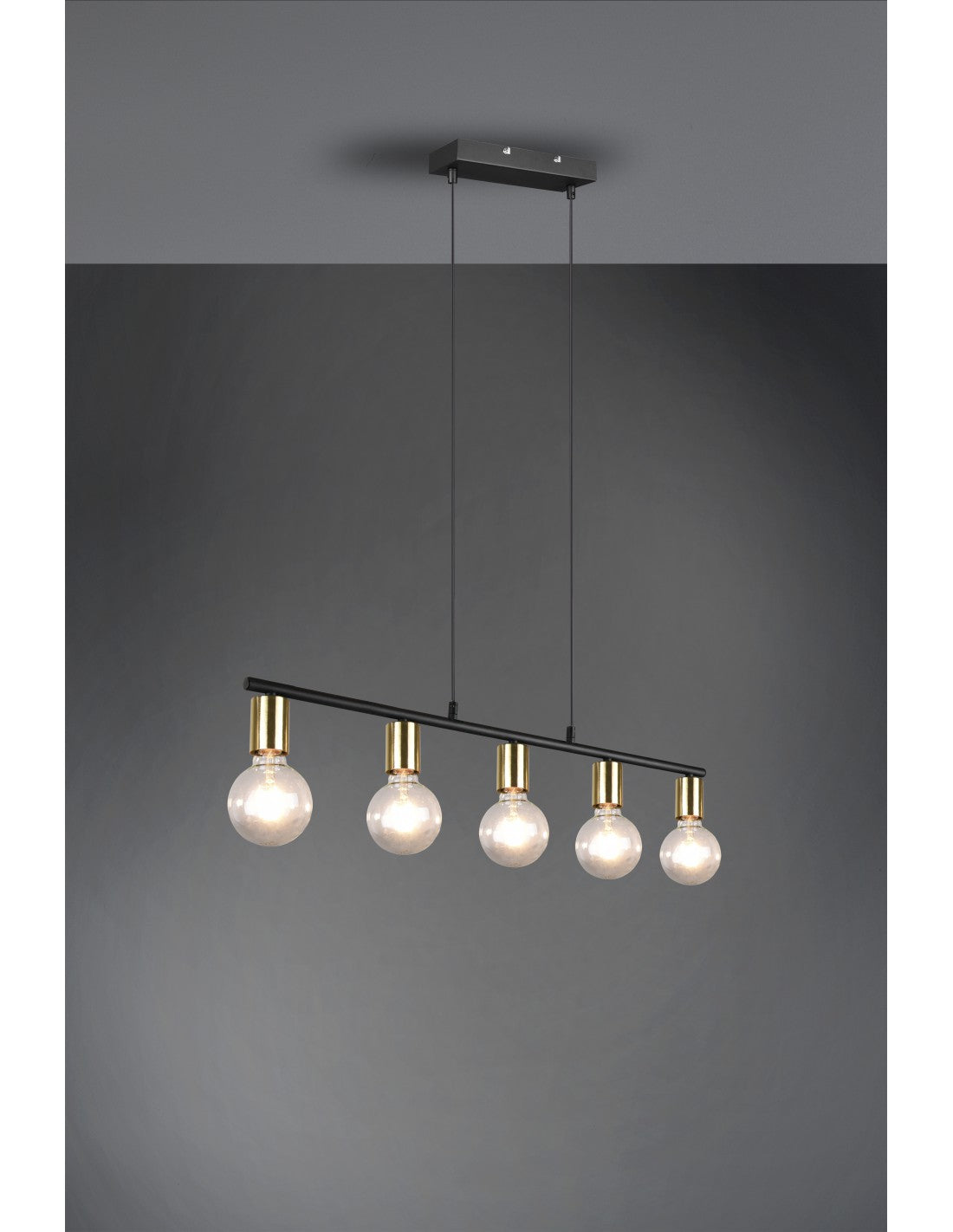 Pendelleuchte 5xE27 Vannes Messing L82 cm Trio Lighting