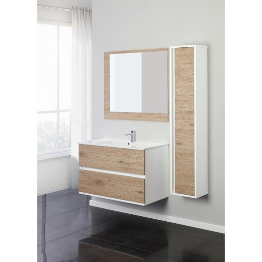 Komposition Bagno 2. Kassetten Fabula Bianco-Rovere 90x47x h57cm