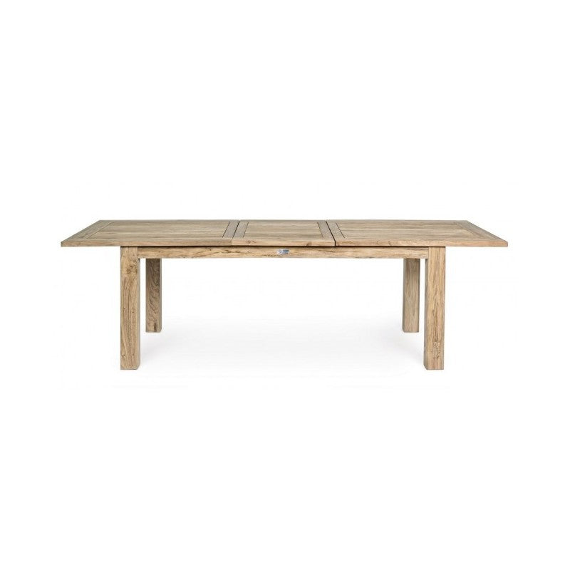 Externer Ausreiselpunkt in Lunterstützung Teak FSC cm 200-260x 100x h 78