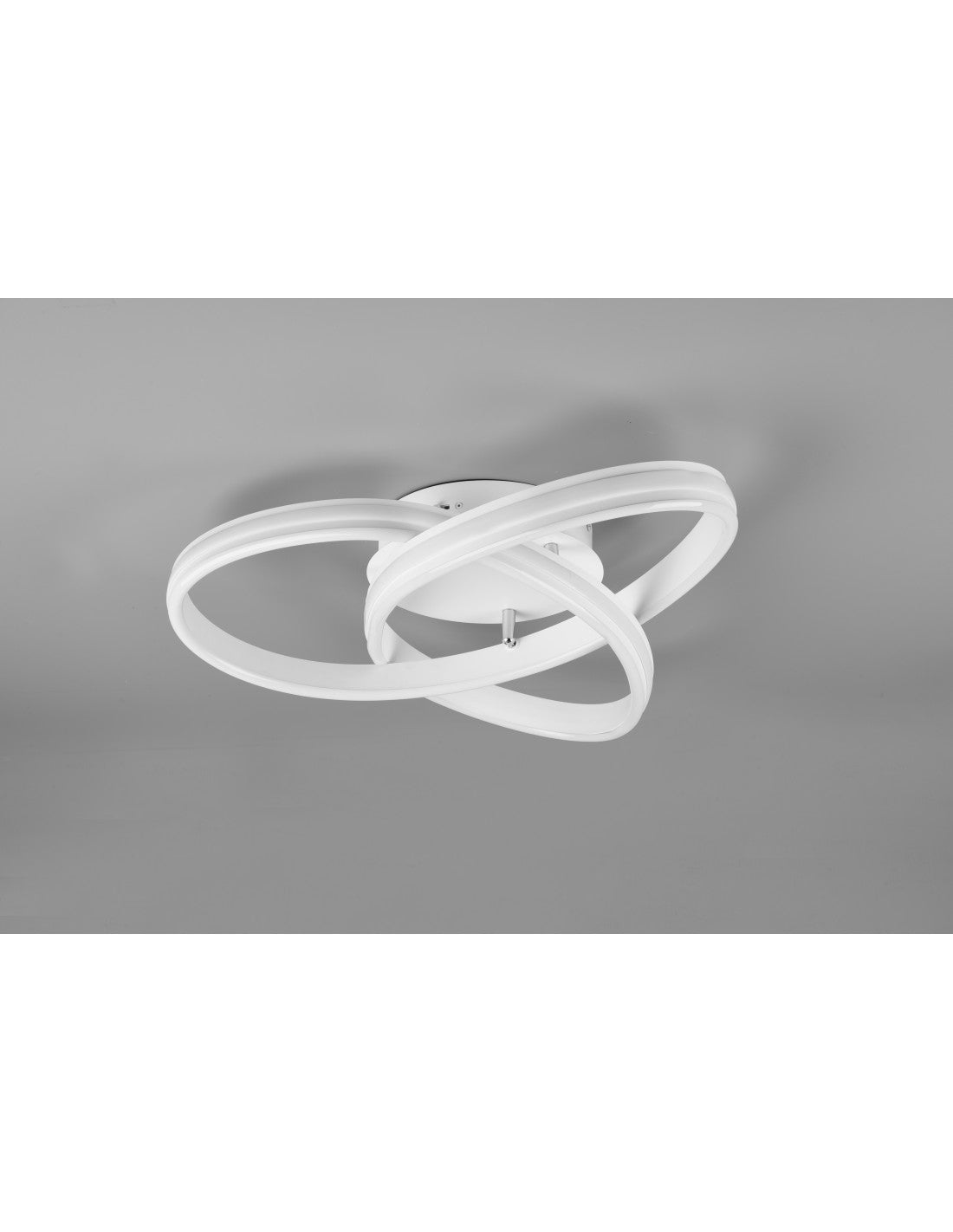 Moderne Vortice Deckenleuchte Yara White Led Dimmer Trio Lighting
