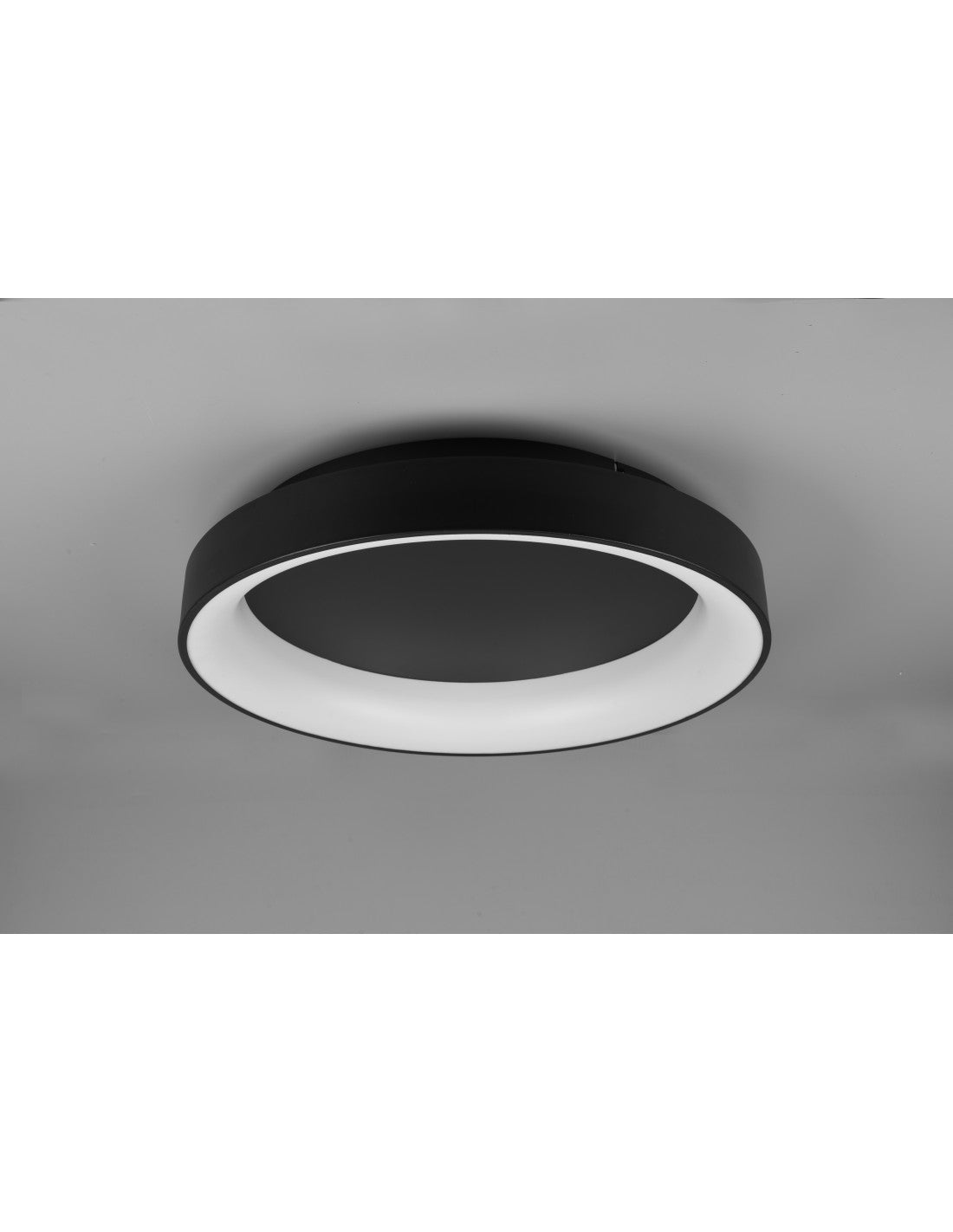 Girona LED-Deckenleuchte 48 W Dimmbar Schwarz Ø60 cm Trio Lighting
