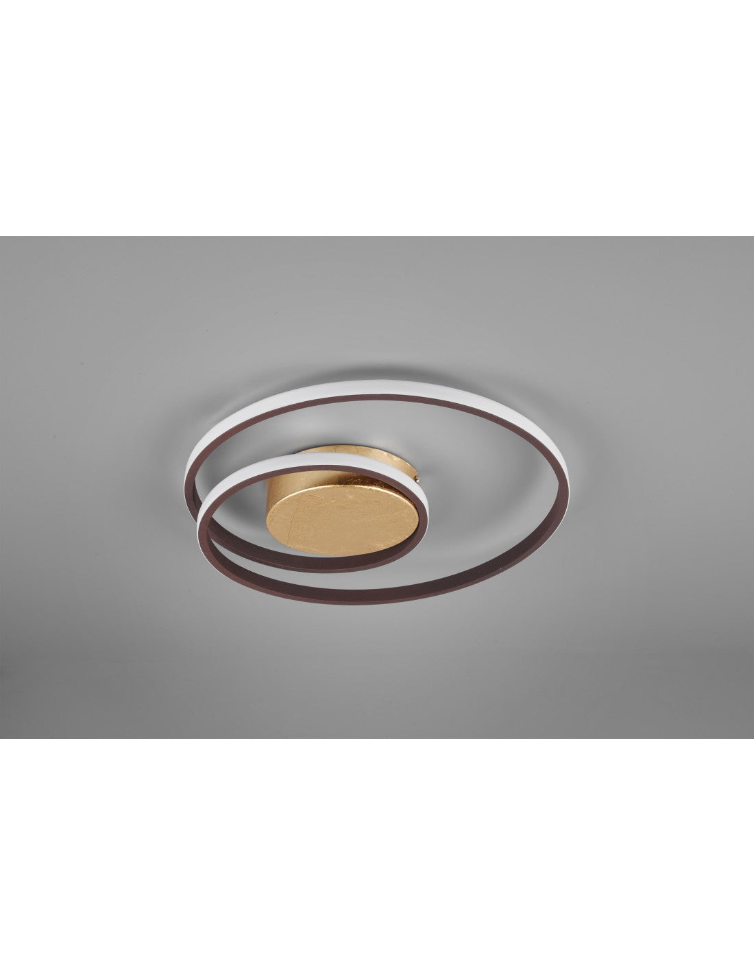 Zibal Rusty Spiral LED-Deckenleuchte 22w Dimmbar Ø39 cm Trio Lighting
