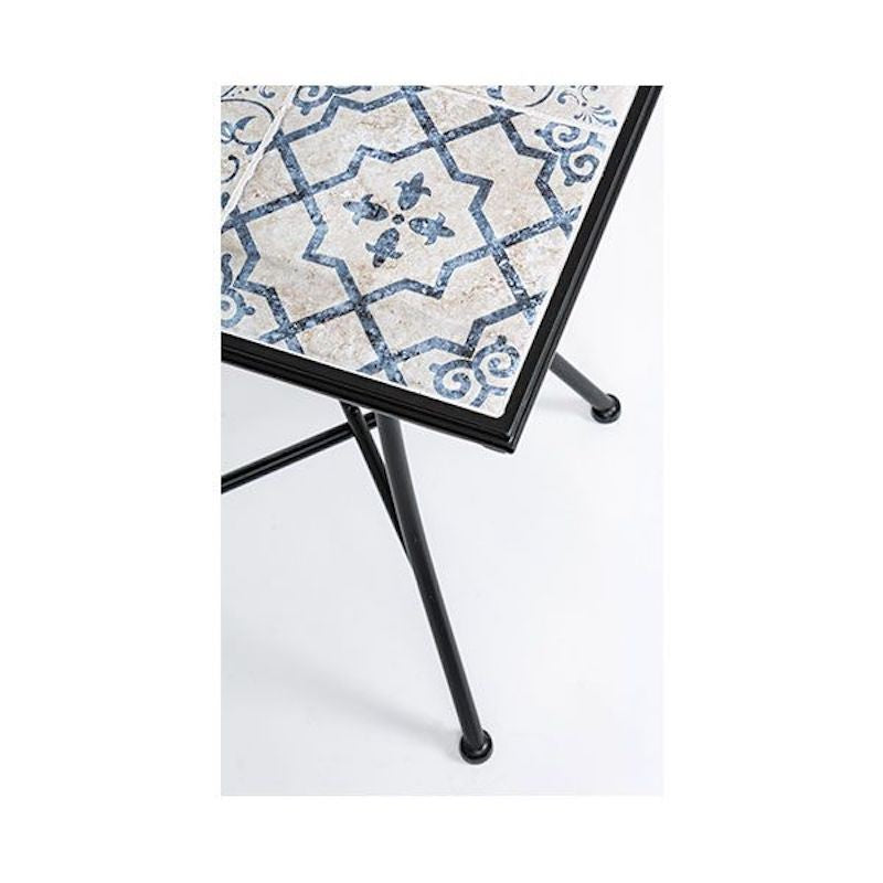 Bizzotto Erice Outdoor-Set aus Stahl und Keramik 3-teilig