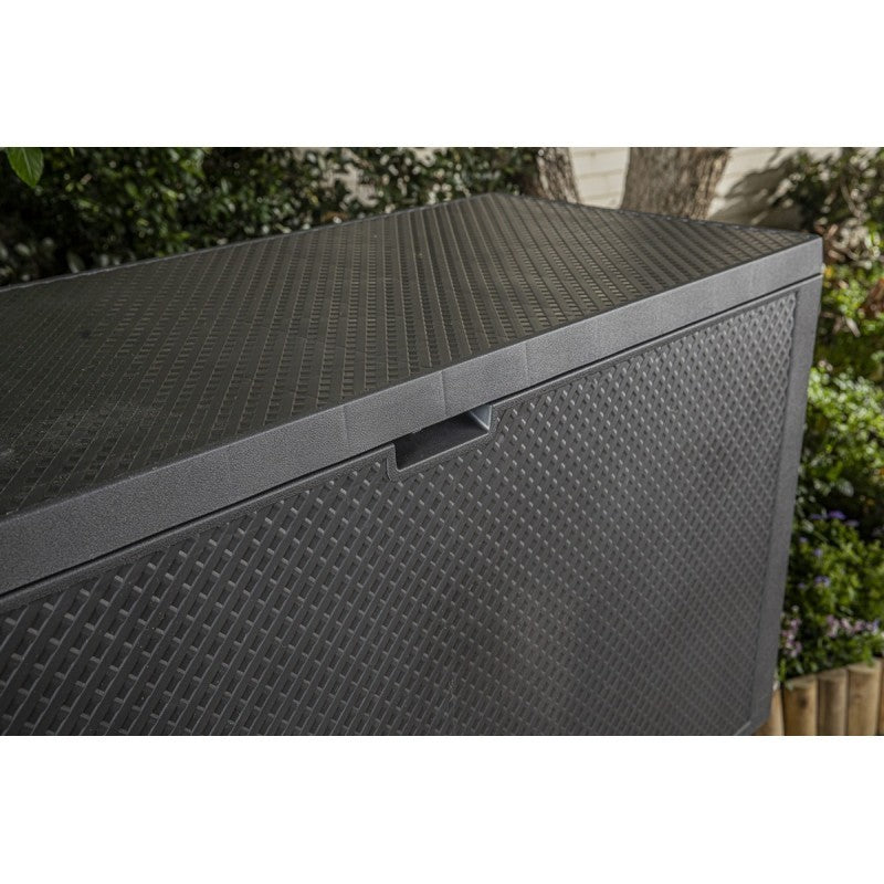 Baule Emily box in der Grafitharz, in der Grafit 118x45xh.57 cm,