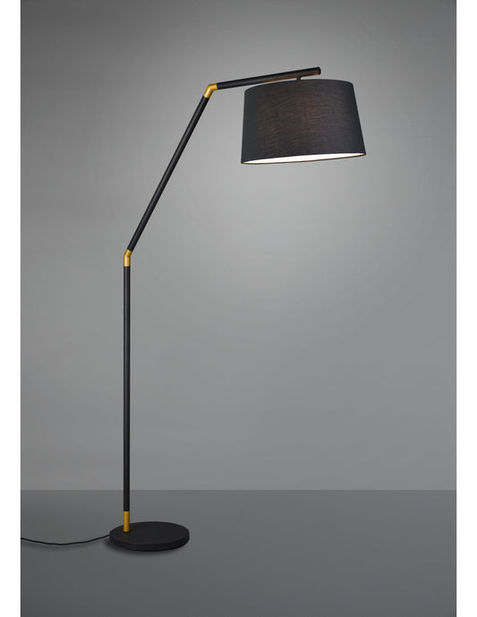 Piantana Tracy 1xE27 Nero Paralume Tessuto Black H175 cm Trio Lighting