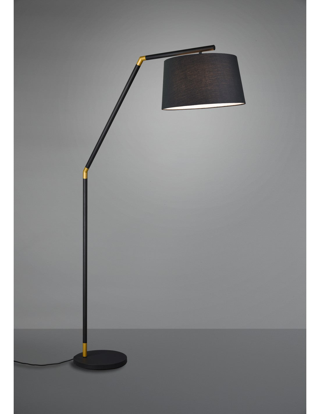 Piantana Tracy 1xE27 Nero Paralume Tessuto Black H175 cm Trio Lighting