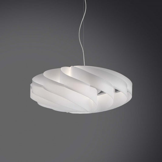 FLAT-Blindsuspension ein Bianco-Licht mit einem Durchmesser von 50x h22 cm