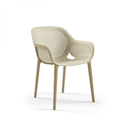 Design-Sessel Atra in Kaffeebeige