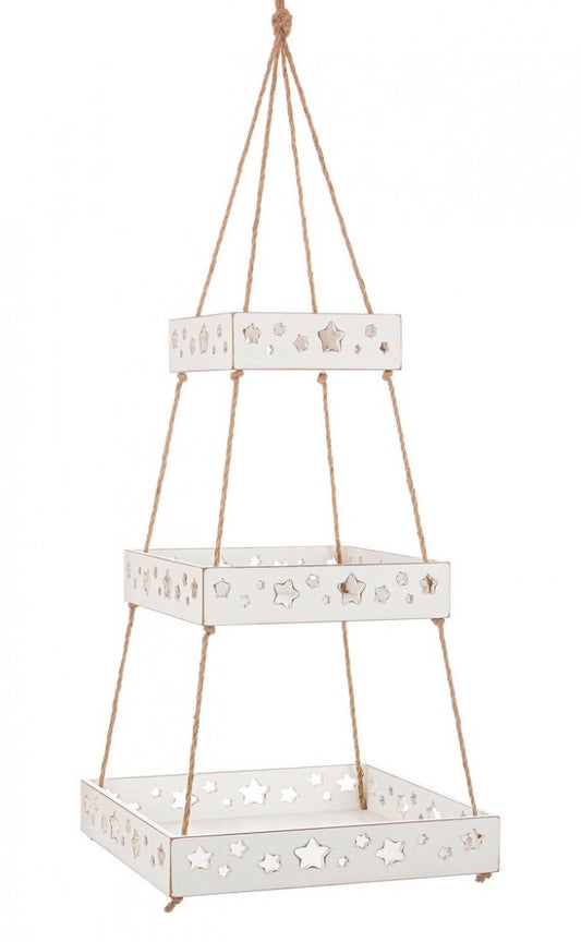 2x suspendiertes Tablett Hilaris 3p Rett weiß