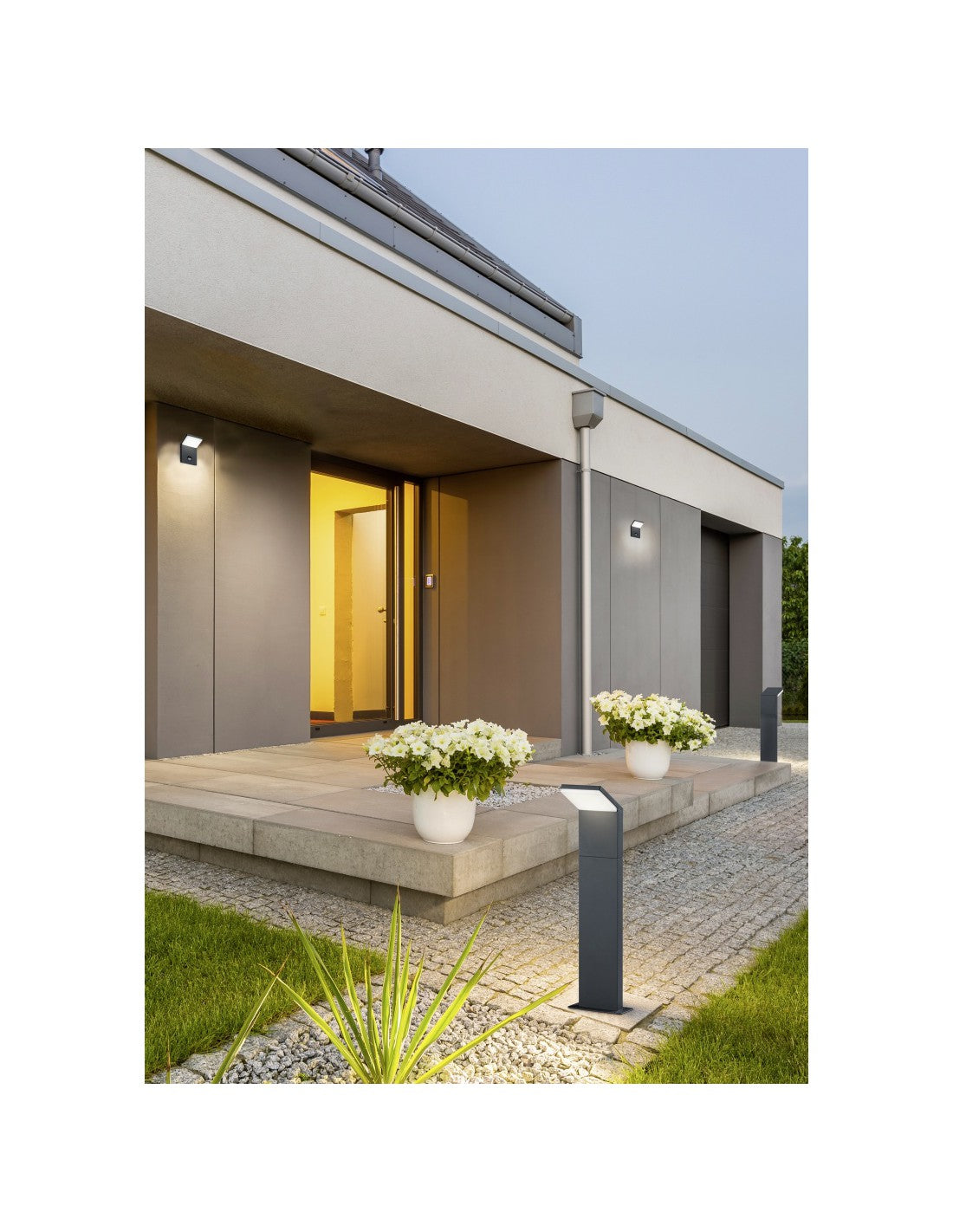 Moderne Gartenpollerleuchte Pearl Led IP54 Anthrazit H50 cm Trio Lighting