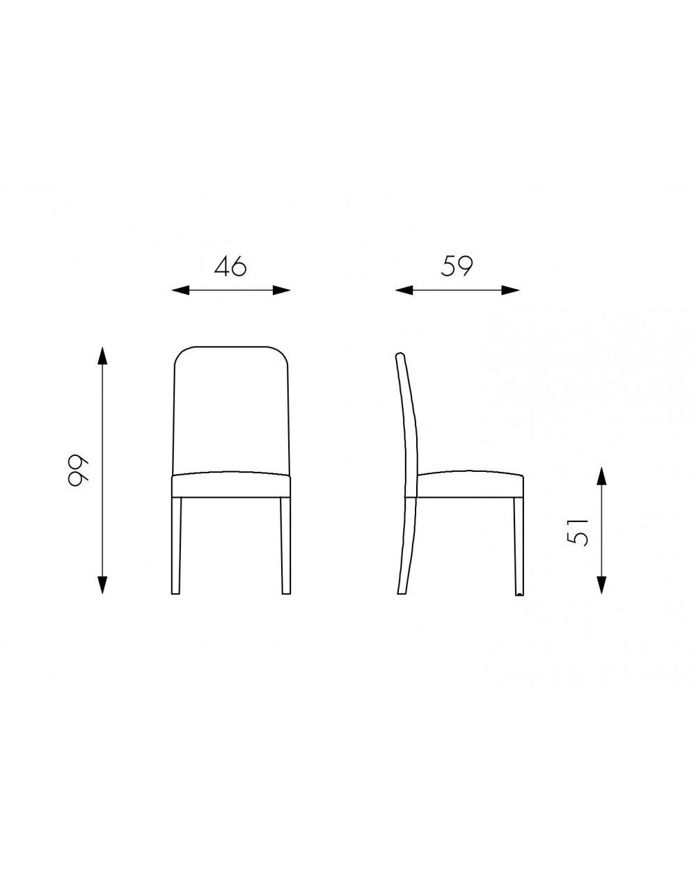 2x Kunstlederstuhl - Anita