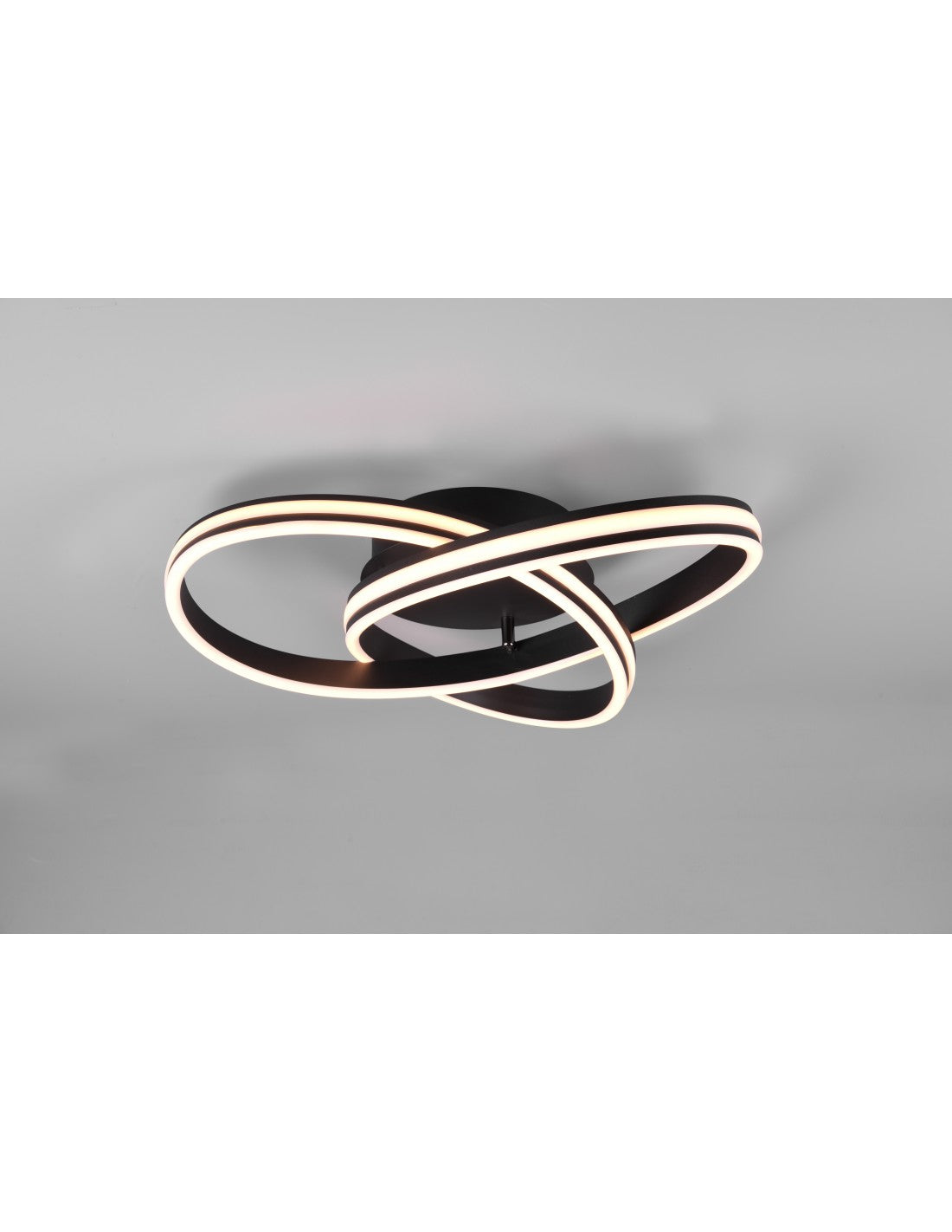 Plafoniera Ultramoderna Yara Nero Led Dimmer Trio Lighting