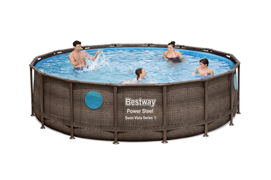 Bestway-Schwimmbecken mit komplettem Rahmen 488 x 122 H Mod: 56725