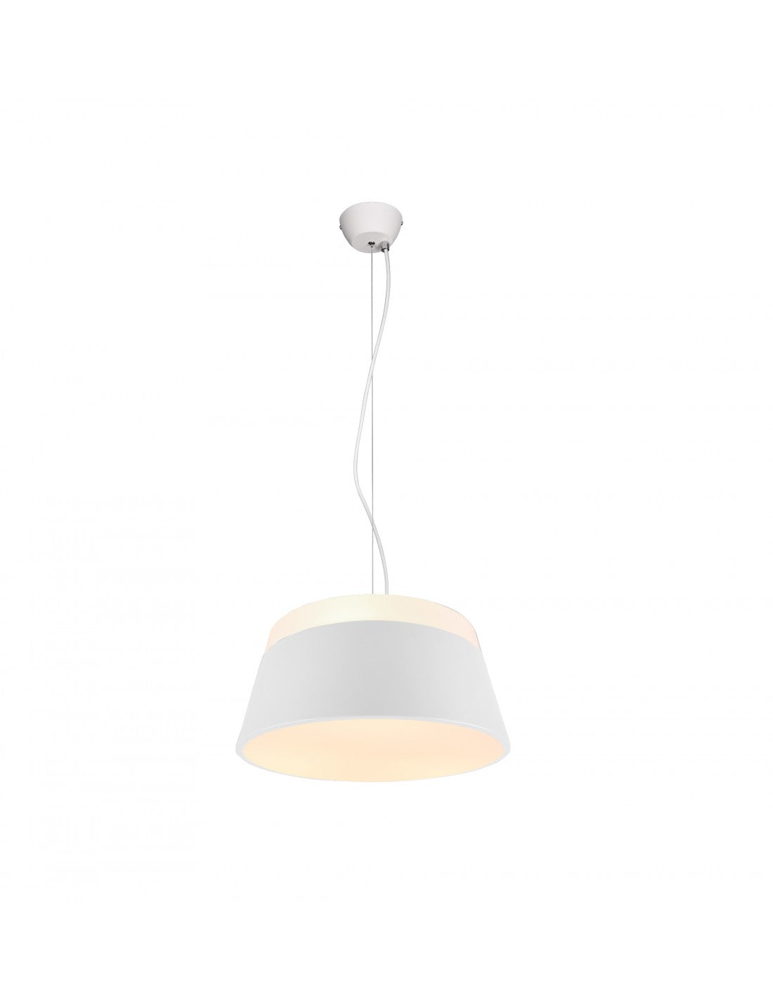 Baroness Suspension White Ø45cm Double Light Trio Lighting