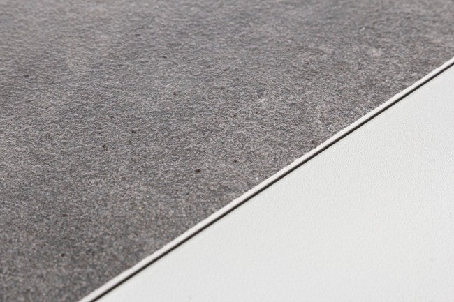 KLEDI LUNAR Couchtisch für den Außenbereich aus weißem Aluminium, 120 x 70 x 43 cm