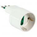 Einzelner platzsparender asymmetrischer Steckeradapter 2P T 10A Stecker