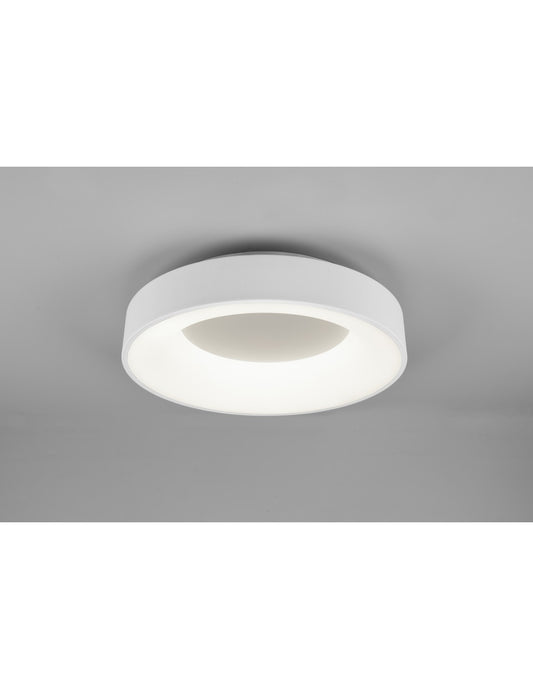 Girona LED-Deckenleuchte 27 W Dimmbar Weiß Ø45 cm Trio Lighting
