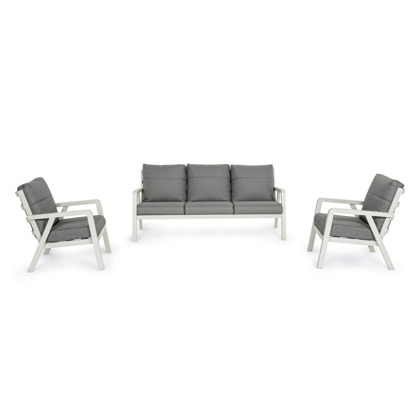 3-teiliges Lounge-Set mit Truman Lunar Kissen