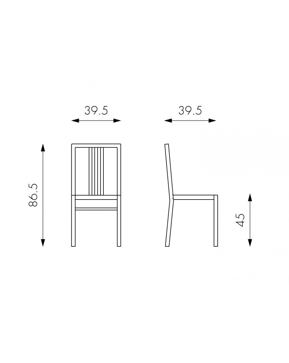 2x Sedia in Laccatholz-Mina