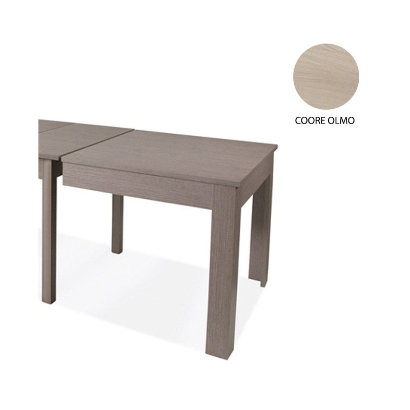 Ausziehbarer Tisch aus ulmenfarbenem Melaminholz 160-320x90 cm