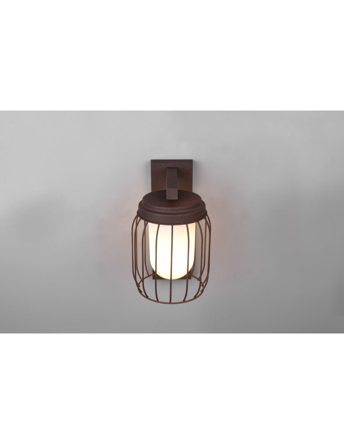 Rostkäfig-Applikation 1xE27 Tuela IP44 Bewegungssensor Trio-Beleuchtung