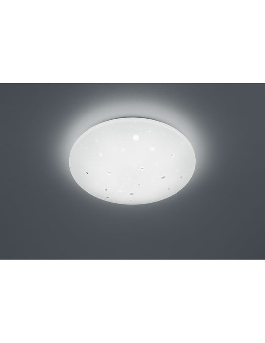 Plafoniera Moderna IP44 Led Deinbarer Achat Ø50 cm Bianco Trio Lighting