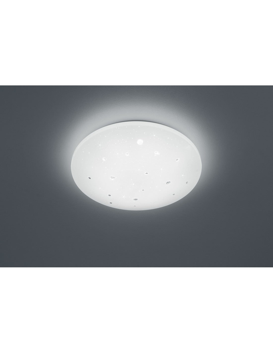 Plafoniera Moderna IP44 Led Deinbarer Achat Ø50 cm Bianco Trio Lighting