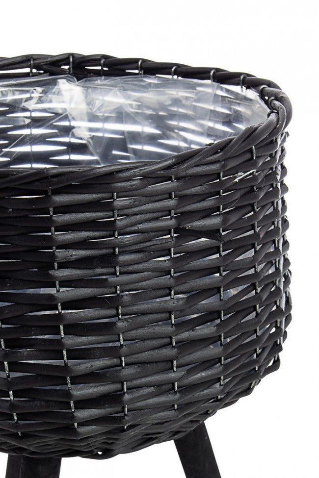 4x Set3 C.Schwarze Stativvase