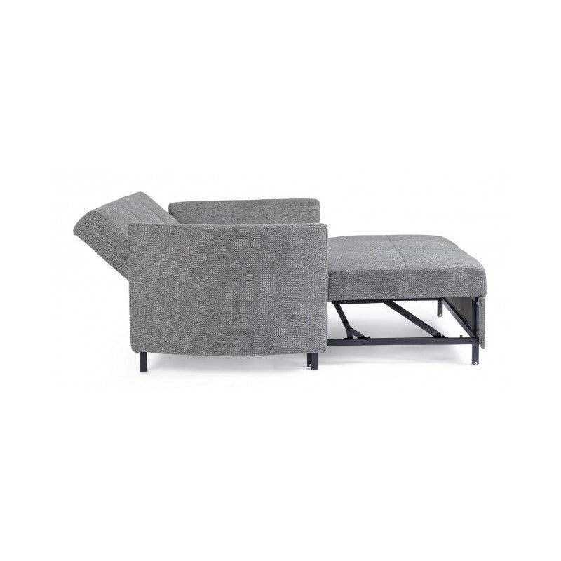 CLAYTON Zweisitzer-Schlafsofa Grau 166x88x H84 cm