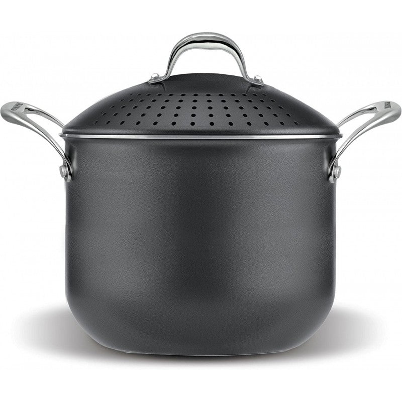 BioStone 5 Liter Aluminiumtopf Durchmesser 20 cm mit Abtropfdeckel
