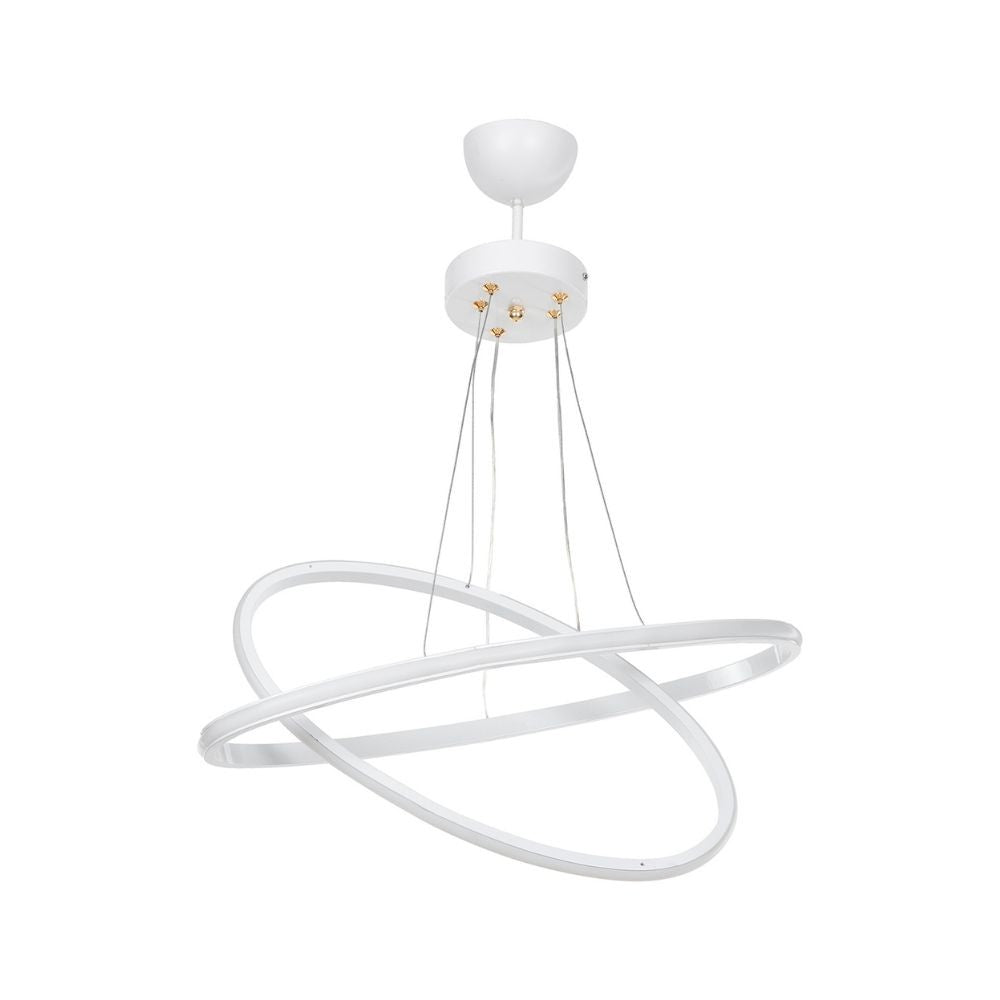 Muso Pendelleuchte mit zwei weißen Ringen LED MDL4438