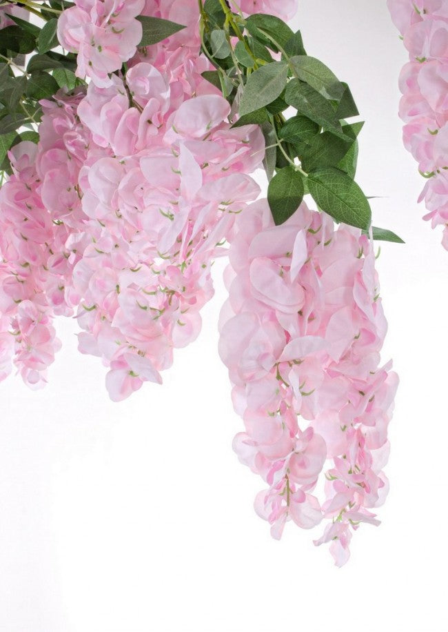 Künstlicher rosa Glyzinienbaum, H320 cm