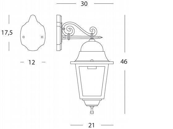 Applikation große untere schwarze quadratische Linie